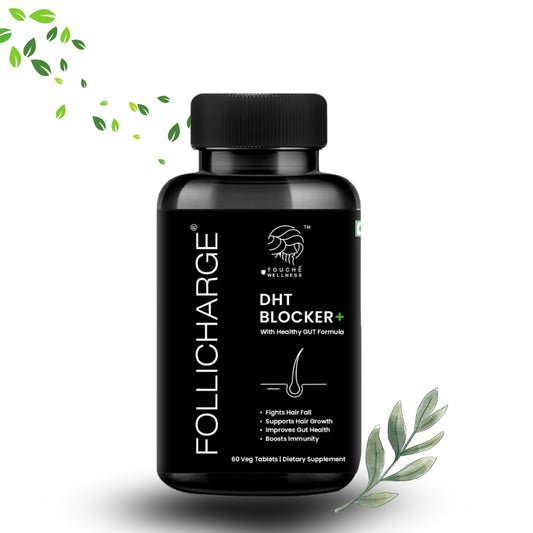 FOLLICHARGE – Advanced DHT Blocker+ with Gut Health Support