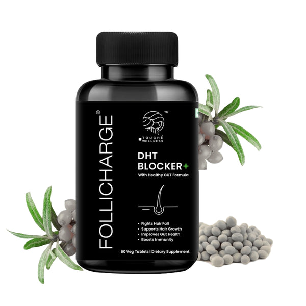 Follicharge Advanced DHT Blocker+ with Gut Health Support - 60 Tablets