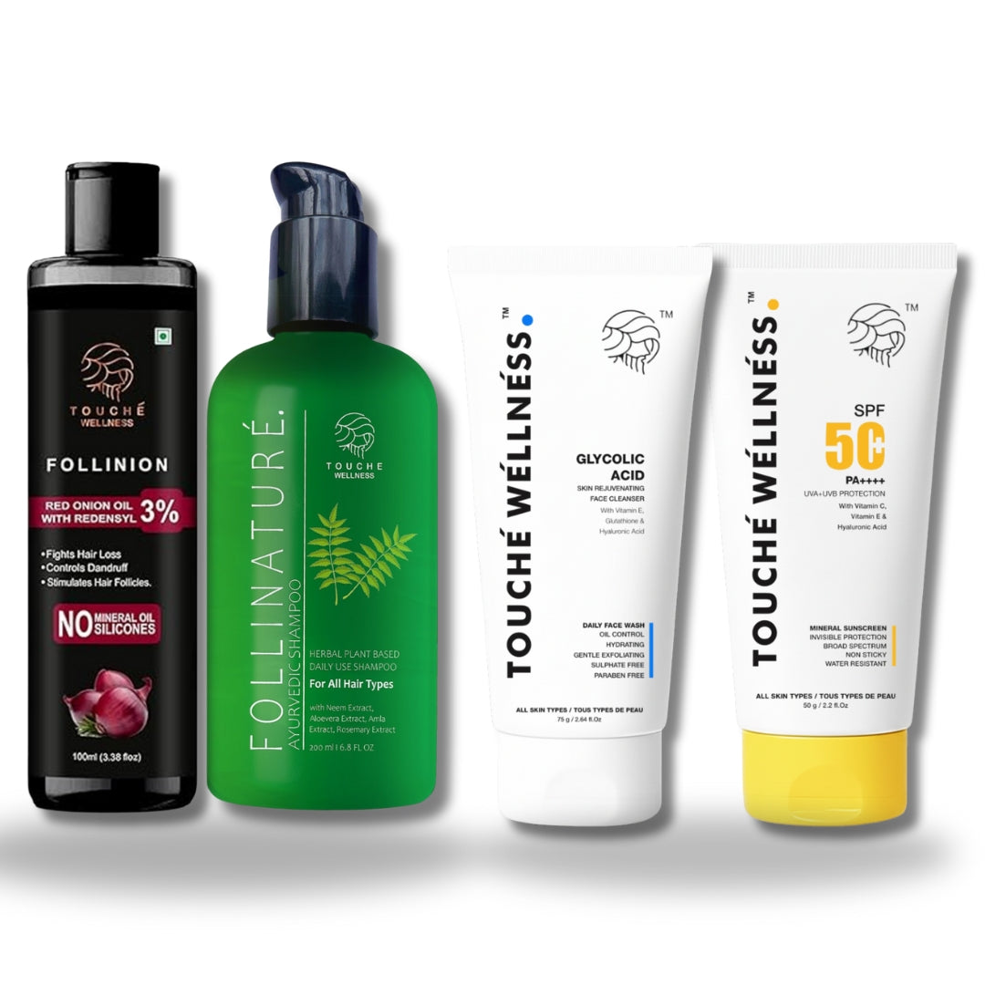 Touche Wellness Daily Care Combo: Your Complete Skincare & Haircare Routine