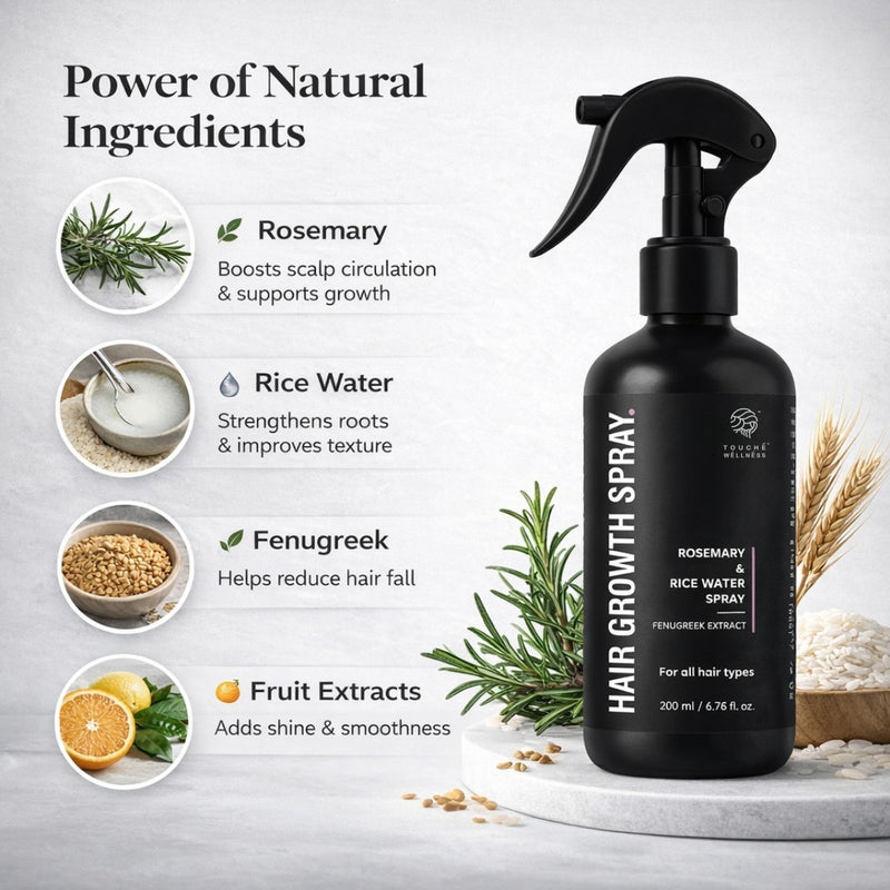 Rosemary & Rice Water Hair Growth Spray